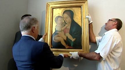 La vierge à l&#039;enfant raccrochée au musée Fesch
 (France3/culturebox)