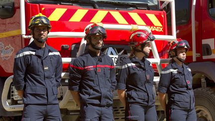 Des pompiers à Castries (Hérault), le 7 juillet 2020.&nbsp; (MAXPPP)