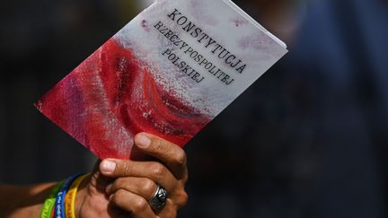 Lors du "Tour de la Constitution" 2023, à Cracovie (Pologne) (ARTUR WIDAK / NURPHOTO)