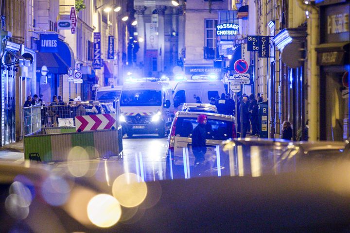 Une attaque au couteau a été perpétrée près de la place de l'Opéra à Paris, dans la soirée du 12 mai 2018. (AURELIEN MORISSARD / MAXPPP)