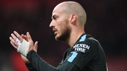 Satisfaction pour David Silva et Manchester City (PAUL ELLIS / AFP)