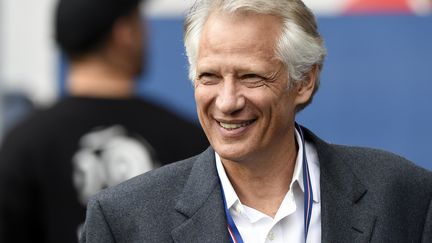 L'ancien Premier ministre Dominique de Villepin, le 23 avril 2014 au Parc des Princes (Paris). (FRANCK FIFE / AFP)