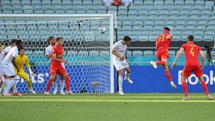 L'attaquant Kieffer Moore a marqué le but de l'égalisation face à la Suisse ce samedi 12 juin.&nbsp;
 (DAN MULLAN / POOL)