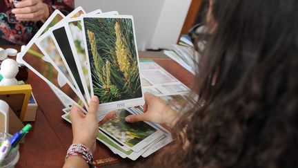 Un entretien entre une personne et une naturopathe, à Bourg-en-Bresse (Ain). (LAURENT THEVENOT / MAXPPP)