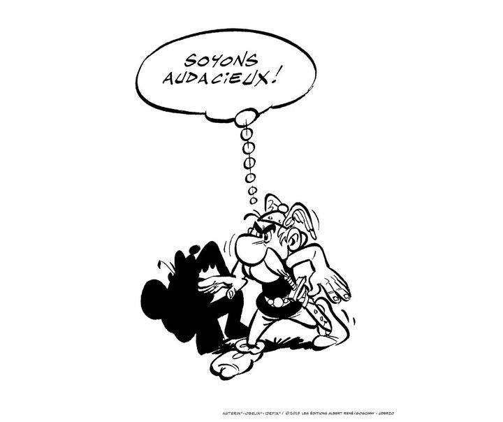 Extrait de l’album Astérix le Gaulois de René Goscinny etAlbert Uderzo, 1959. (ASTERIX ® OBELIX ® IDEFIX ® © 2019 LES EDITIONS ALBERT RENE / GOSCINNY-UDERZO)