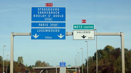 Sur l'A315, axe autoroutier entre la France, l'Allemagne et le Luxembourg (illustration) (ALEXANDRE MARCHI / MAXPPP)