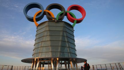 La Tour olympique à Pékin, à 50 jours du début des Jeux d'hiver. (KOKI KATAOKA / YOMIURI)