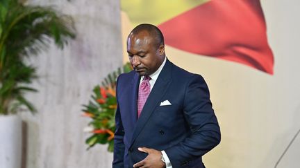 Denis Christel Sassou Nguesso, ministre congolais de la Coopération internationale, en juin 2023. (ISSOUF SANOGO / AFP)