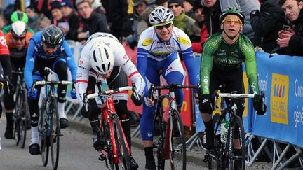 Bryan Coquard gagne sur l'Etoile de Bessèges 2015 (SYLVAIN THOMAS / AFP)