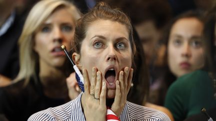 Les supporters de Clinton à la soirée électorale de New-York. (LUCAS JACKSON / REUTERS)