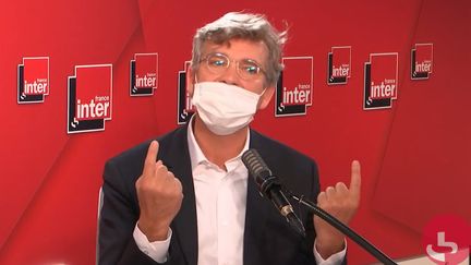 Arnaud Montebourg, entrepreneur et ancien ministre de l’Économie, le 10 juin 2021 sur France Inter. (FRANCEINTER / RADIO FRANCE)