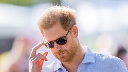 Le prince Harry, beau-frère de la princesse Kate, à Düsseldorf, en Allemagne, le 15 septembre 2023. (ROLF VENNENBERND / DPA)