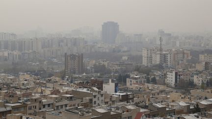 A view of the city of Tehran (Iran), fogged by air pollution, December 6, 2023. (AFP)