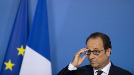 Fran&ccedil;ois Hollande lors d'un sommet de l'Union europ&eacute;enne, le 31 ao&ucirc;t 2014, &agrave; Bruxelles (Belgique). (ALAIN JOCARD / AFP)