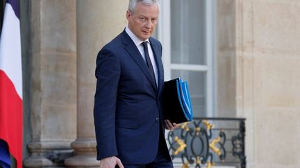 Le ministre français de l'Economie, Bruno Le Maire, à l'Elysée, à Paris, le 9 mars 2022. (LUDOVIC MARIN / AFP)