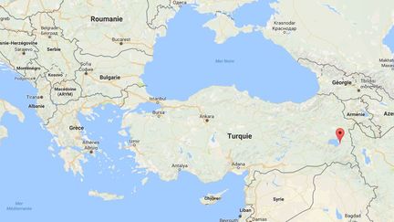 Trois personnes ont été tuées et quarante ont été blessées à Van, dans l'est de la Turquie, par un attentat à la voiture piégée devant un commissariat, jeudi 17 août. (GOOGLE MAPS)