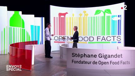 Stéphane Gigandet, fondateur de Open Food Facts, invité d'"Envoyé spécial". (ENVOYÉ SPÉCIAL  / FRANCE 2)