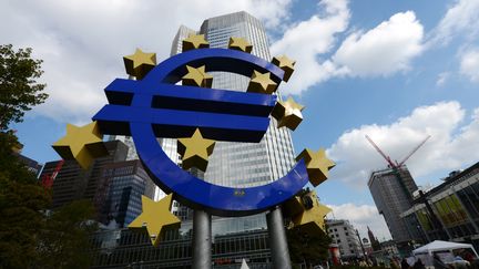 Le si&egrave;ge de la Banque centrale europ&eacute;enne, &agrave; Francfort (Allemagne). (JOHANNES EISELE / AFP)