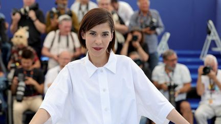 L'actrice belge Lubna Azabal assiste à la 75e édition du Festival de Cannes, le 26 mai 2022. (VALERY HACHE / AFP)