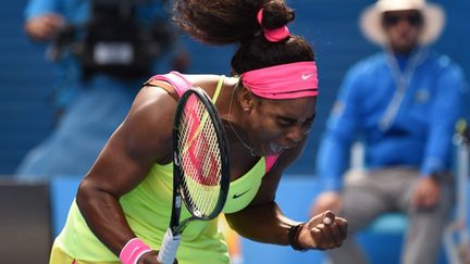 Le cri libérateur de Serena Williams à Melbourne (WILLIAM WEST / AFP)