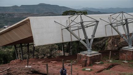 Un abri d'une église de Lalibela. (EDUARDO SOTERAS / AFP)