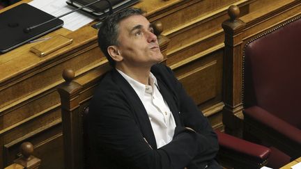 Le ministre des Finances grec, Euclide Tsakalotos, le 22 juillet 2015. (YIANNIS KOURTOGLOU / REUTERS )