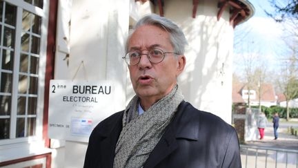 Philippe Marini, le maire de Compiègne, le 15 mars 2020. (DOMINIQUE TOUCHART / MAXPPP)