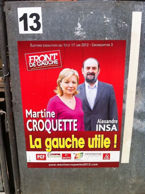 Martine Croquette candidate du Front de gauche (DR)