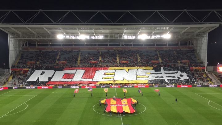 Tifo déployé au Stade de Lens en 2019 (ROMAIN BERCHET / FRANCE-BLEU NORD)