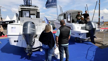 Le salon nautique de la Ciotat, le 18 mars 2023. (VALLAURI NICOLAS / MAXPPP)