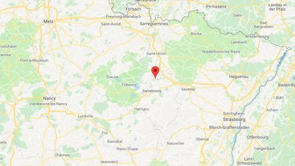 Les faits se sont déroulés dans&nbsp;la commune de Goerlingen, à la frontière entre la Moselle et le Bas-Rhin. (CAPTURE D'ECRAN GOOGLE MAPS)