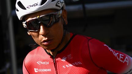 Nairo Quintana (Arkea-Samsic) s'apprêtait à prendre le départ de la Vuelta, vendredi 19 août. (MARCO BERTORELLO / AFP)