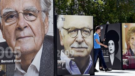 Des portraits d'écrivains sur la place Stanislas 
 (PHOTOPQR/L&#039;EST REPUBLICAIN/MAXPPP)