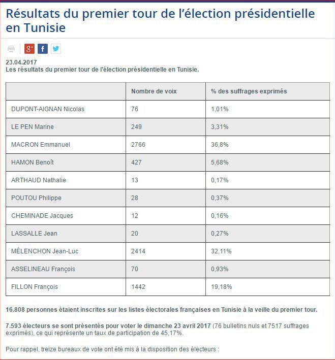 Capture d'écran du site de l'ambassade France en Tunisie (DR)