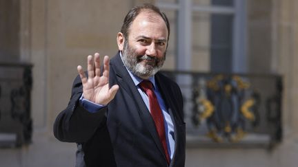 Le ministre de la Santé François Braun à l'Elysée pour le Conseil des ministres, le 13 juillet 2022. (LUDOVIC MARIN / AFP)