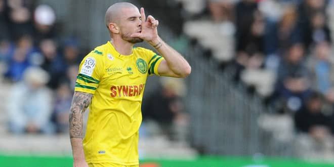 Le joueur du FC Nantes, Vincent Bessat