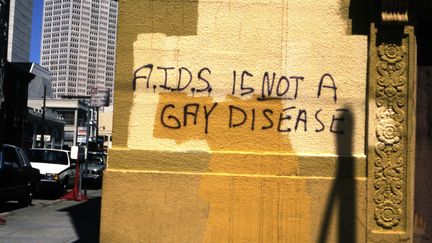 "Aids is not a gay disease", 1983. Photographie. Courtesy de l’artiste. MAMCS (Jean-Baptiste Carhaix)