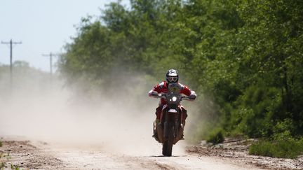 Première victoire sur le Dakar pour le pilote Honda (FREDERIC LE FLOC H / DPPI MEDIA)