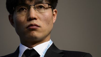 L'ancien d&eacute;tenu nord-cor&eacute;en Shin Dong-hyuk, le 19 f&eacute;vrier 2013 &agrave; Gen&egrave;ve (Suisse). (FABRICE COFFRINI / AFP)