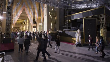 Préparatifs au Hollywood &amp; Highland Center pour la 88e cérémonie des Oscars (25 février 2016)
 (David McNew / Getty Images North America / AFP)