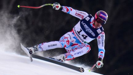 Adrien Théaux s'est bien placé en vue du slalom ce soir (OLIVIER MORIN / AFP)