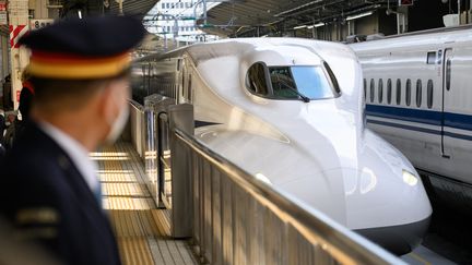 Train express Shinkansen arrivant en gare de Tokyo le 3 novembre 2022. Illustration. (PICTURE ALLIANCE / PICTURE ALLIANCE/ GETTY)