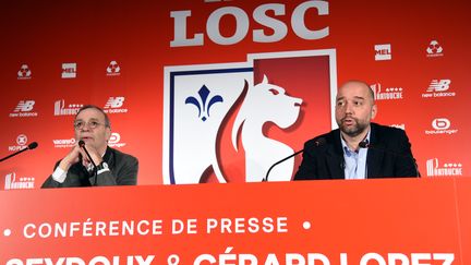 Michel Seydoux et Gérard Lopez (FRANCOIS LO PRESTI / AFP)