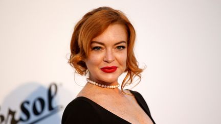 L'actrice américaine Lindsay Lohan au Festival de Cannes, le 25 mai 2017. (STEPHANE MAHE / REUTERS)