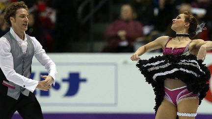 Nathalie Péchalat et Fabian Bourzat en plein french cancan (DAVE SANDFORD / GETTY IMAGES NORTH AMERICA)