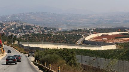 La frontière entre le Liban et Israël, non loin du village de Kfar Kila, le 26 août 2020. (MAHMOUD ZAYYAT / AFP)