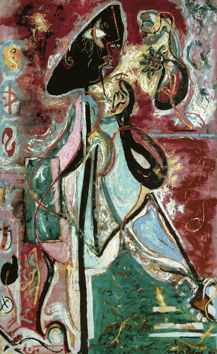 Jackson Pollock - Moon woman - 1942 (WWW.BRIDGEMANIMAGES.COM)