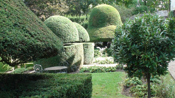 "On peut s’amuser avec l’Art topiaire, au Jardin des Ifs nous avons même un lapin&nbsp;!" confie à Franceinfo sa propriétaire, Delphine Higonnet.  (LE JARDIN DES IFS / YANN MONEL)