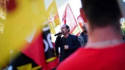 Le secrétaire général de la CGT, Philippe Martinez, à Paris, le 10 novembre 2022. (SYLVAIN THOMAS / AFP)