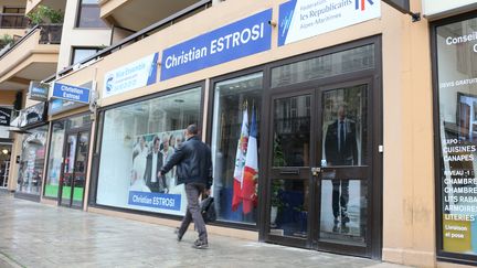 La permanence de Christian Estrosi et de la section départementale des Républicains, le 26 avril 2017 à Nice (Alpes-Maritimes). (BENOIT ZAGDOUN / FRANCEINFO)